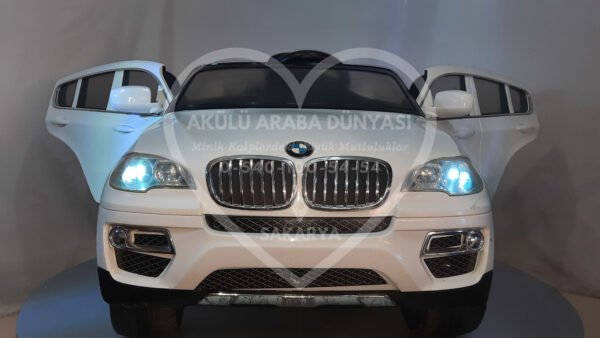 BMW X6 12V Akülü Jip (Jeep) İnci Beyaz