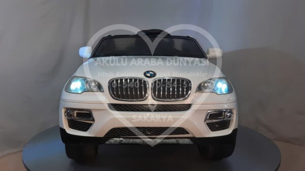 BMW X6 12V Akülü Jip (Jeep) İnci Beyaz