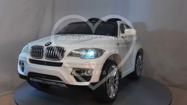 BMW X6 12V Akülü Jip (Jeep) İnci Beyaz