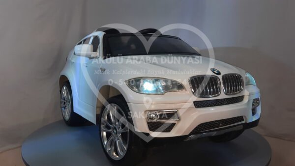 BMW X6 12V Akülü Jip (Jeep) İnci Beyaz