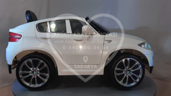 BMW X6 12V Akülü Jip (Jeep) İnci Beyaz