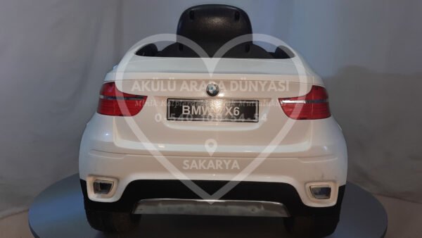 BMW X6 12V Akülü Jip (Jeep) İnci Beyaz