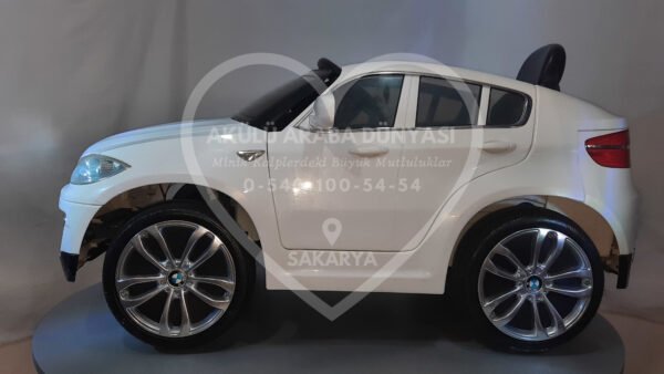 BMW X6 12V Akülü Jip (Jeep) İnci Beyaz