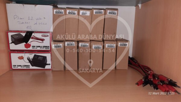 Akülü Araba Şarj Cihazı 6 Volt 12 Volt