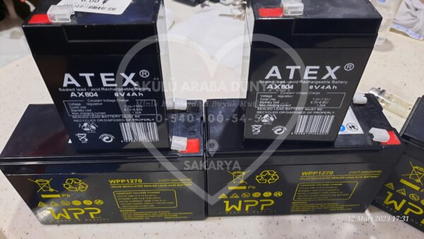 Akülü Araba Akü Çeşitleri 6 Volt 12 Volt