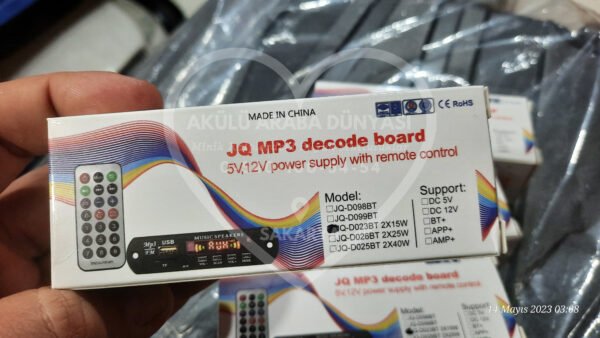 Fm Radio USB TF Kart Aux Bağlantılı Bluetooth Bağlantılı Mp3 Çalar