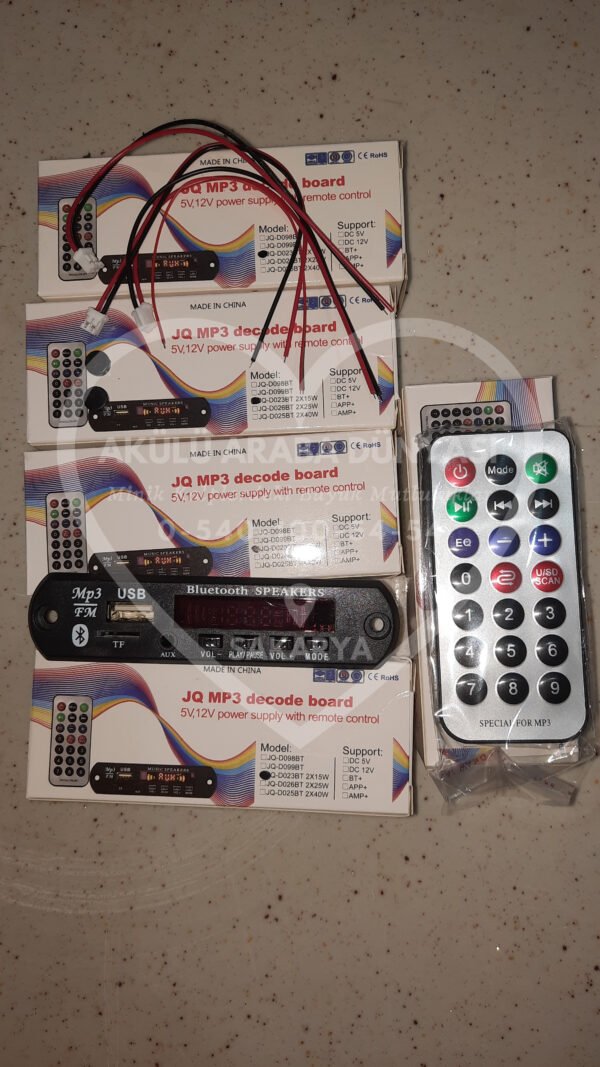 Fm Radio USB TF Kart Aux Bağlantılı Bluetooth Bağlantılı Mp3 Çalar