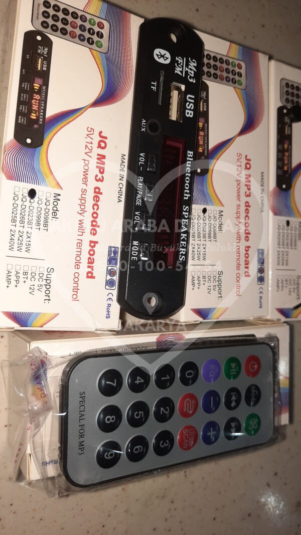 Fm Radio USB TF Kart Aux Bağlantılı Bluetooth Bağlantılı Mp3 Çalar