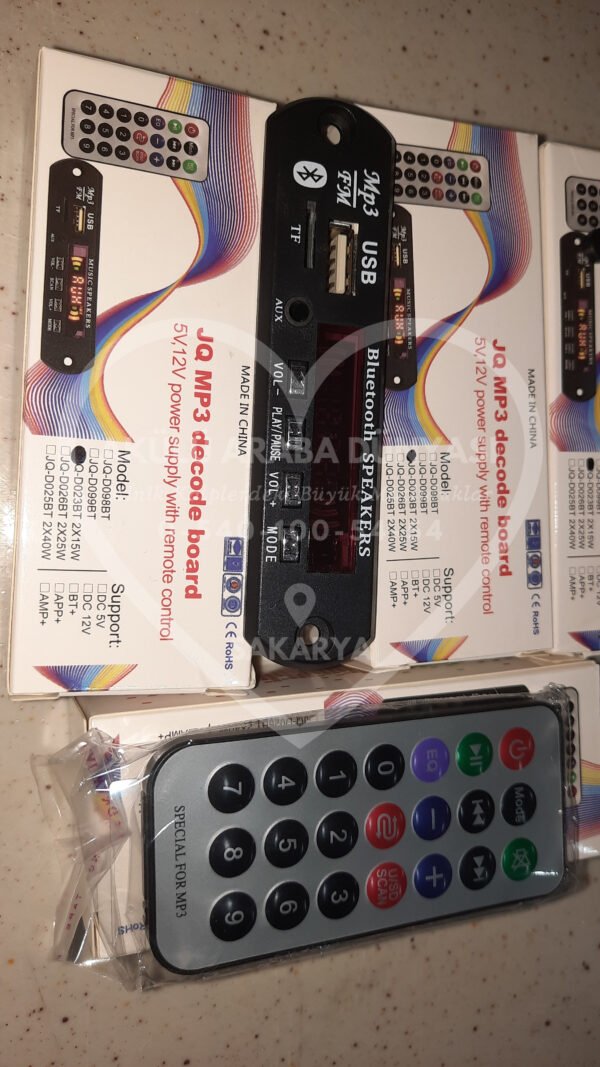Fm Radio USB TF Kart Aux Bağlantılı Bluetooth Bağlantılı Mp3 Çalar