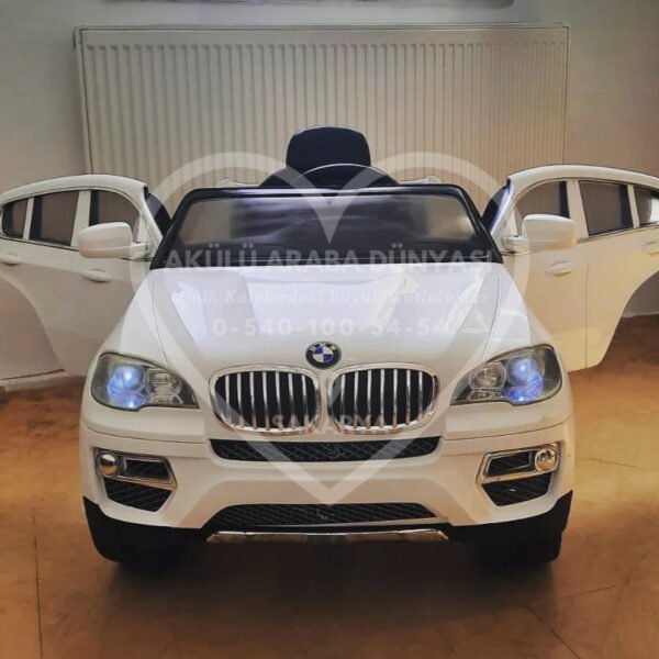 BMW X6 12V Akülü Jip (Jeep) İnci Beyaz