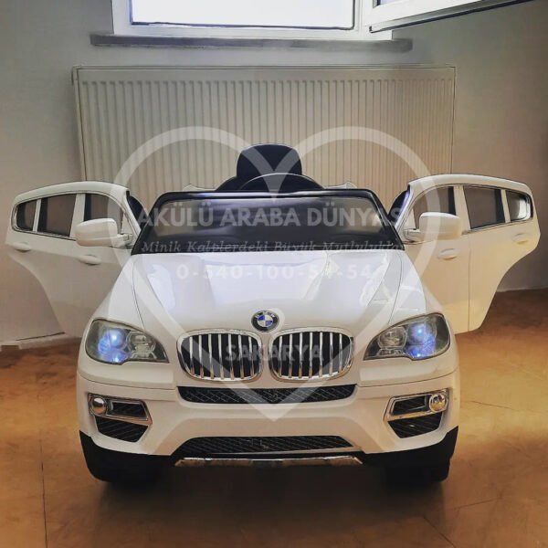 BMW X6 12V Akülü Jip (Jeep) İnci Beyaz
