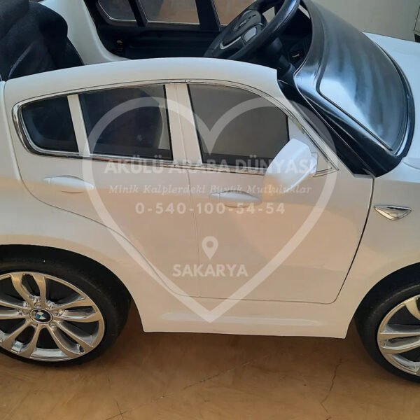 BMW X6 12V Akülü Jip (Jeep) İnci Beyaz