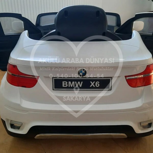 BMW X6 12V Akülü Jip (Jeep) İnci Beyaz