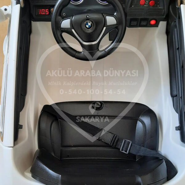 BMW X6 12V Akülü Jip (Jeep) İnci Beyaz