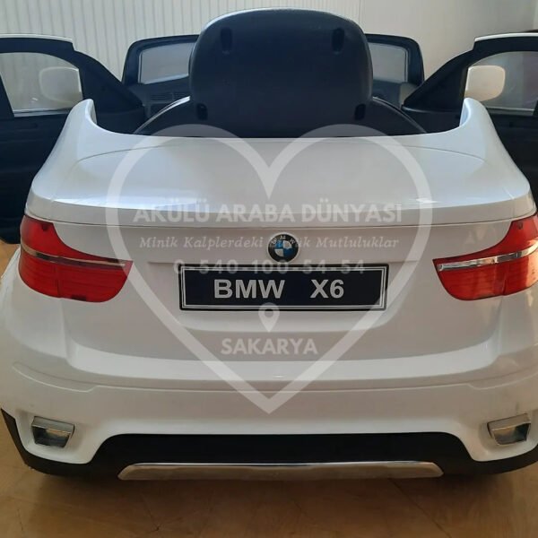 BMW X6 12V Akülü Jip (Jeep) İnci Beyaz