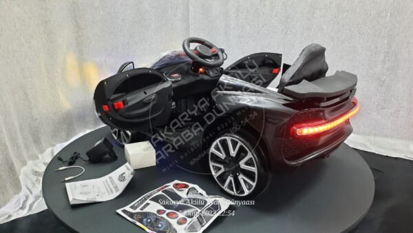 BabyHope Bugo 440 12 Volt Akülü Araba Metalik Siyah