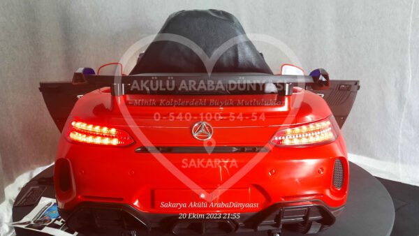 BabyHope Mercedês GTR 444 12V Akülü Araba Kırmızı