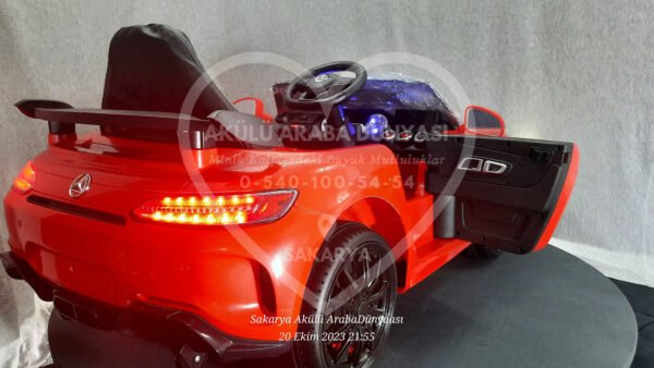 BabyHope Mercedês GTR 444 12V Akülü Araba Kırmızı