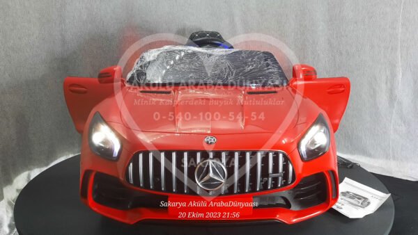 BabyHope Mercedês GTR 444 12V Akülü Araba Kırmızı