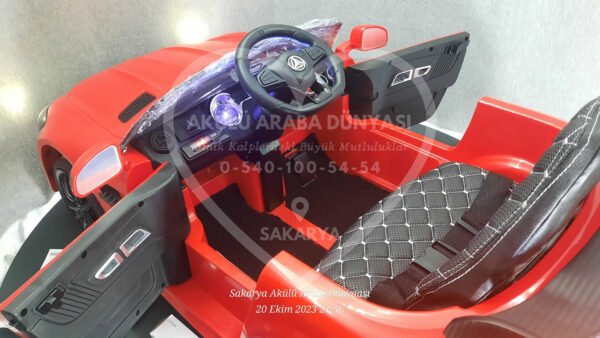 BabyHope Mercedês GTR 444 12V Akülü Araba Kırmızı