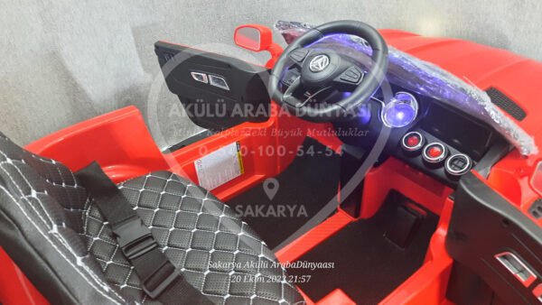 BabyHope Mercedês GTR 444 12V Akülü Araba Kırmızı