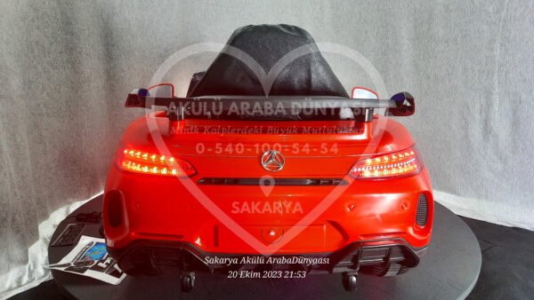 BabyHope Mercedês GTR 444 12V Akülü Araba Kırmızı