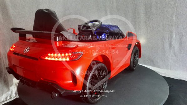 BabyHope Mercedês GTR 444 12V Akülü Araba Kırmızı