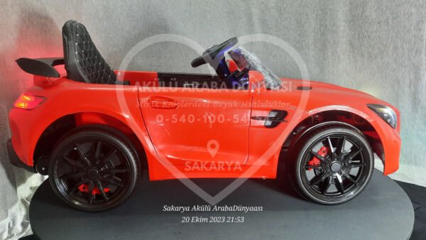 BabyHope Mercedês GTR 444 12V Akülü Araba Kırmızı