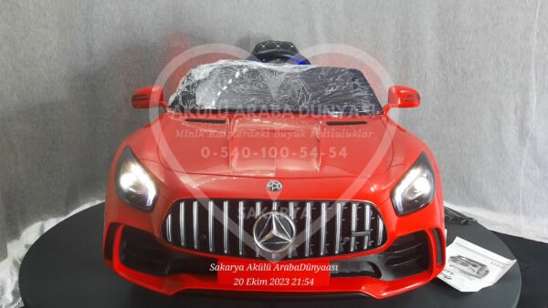 BabyHope Mercedês GTR 444 12V Akülü Araba Kırmızı