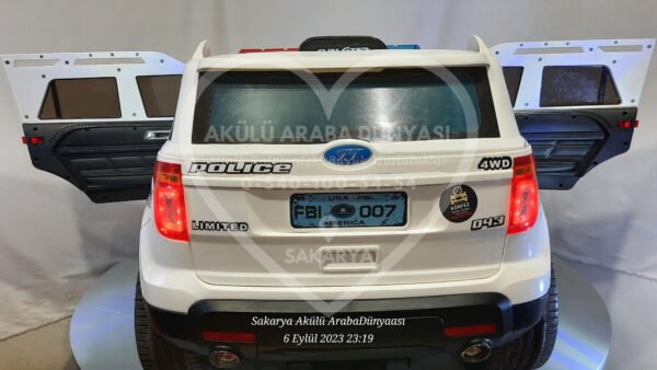 BabyHope Fôrd 12V Akülü Araba Beyaz - Görsel 4