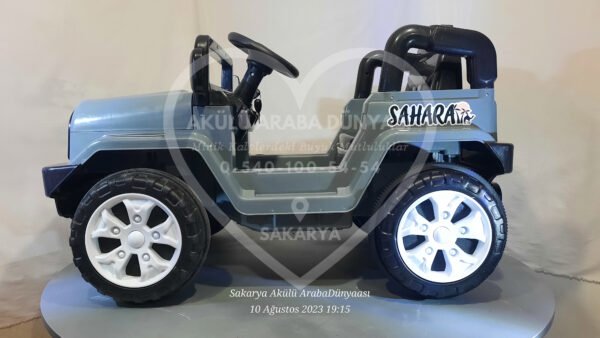 Dolu Sahara 12V Akülü Araba Gri - Görsel 8