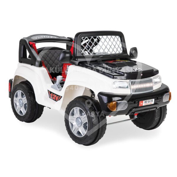Pilsan 05-118 Panther Uzaktan Kumandalı 12 Volt Beyaz Akülü Araba
