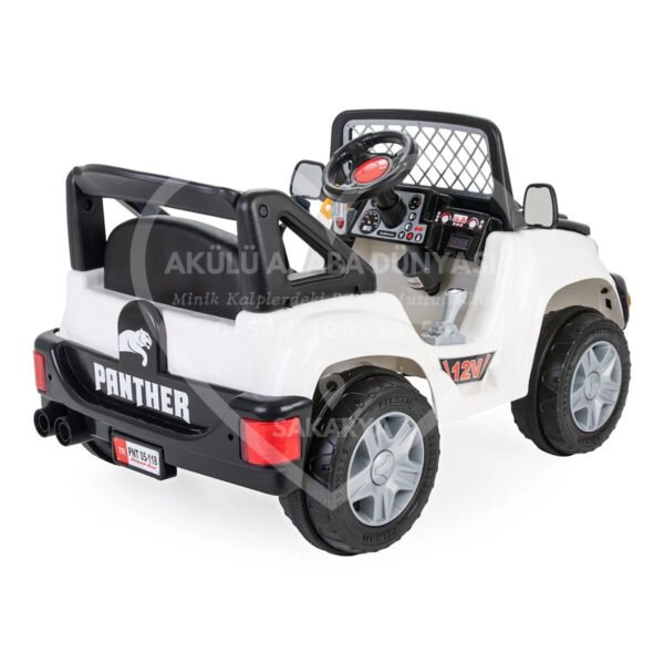 Pilsan 05-118 Panther Uzaktan Kumandalı 12 Volt Beyaz Akülü Araba