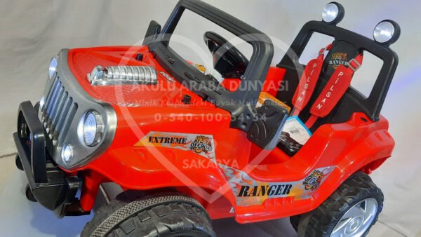 Pilsan Ranger 12V Akülü Jip (Jeep) Kırmızı - Görsel 2
