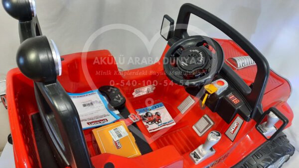 Pilsan Ranger 12V Akülü Jip (Jeep) Kırmızı - Görsel 4