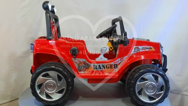 Pilsan Ranger 12V Akülü Jip (Jeep) Kırmızı - Görsel 1
