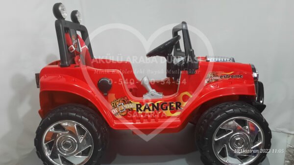 Pilsan Ranger 12V Akülü Jip (Jeep) Kırmızı