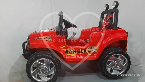 Pilsan Ranger 12V Akülü Jip (Jeep) Kırmızı