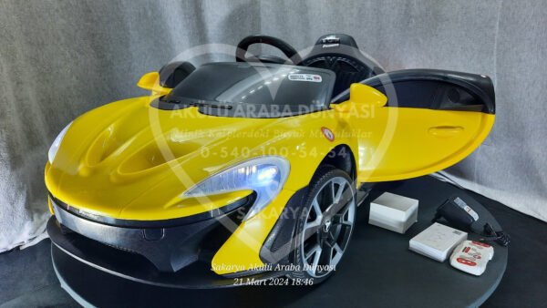 Akar Toys Velocy Primero Quantum 12 Volt Kumandalı Akülü Araba Sarı