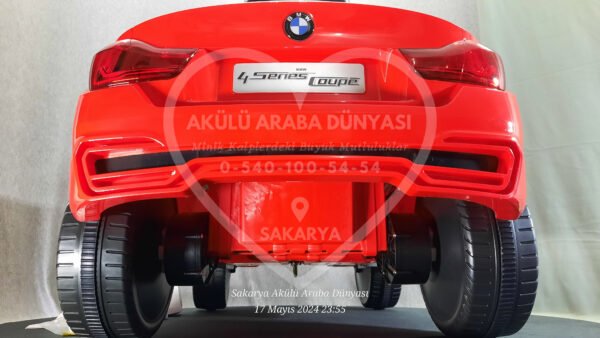 Kraft BMW 4 Seri Coupe Akülü Araba 12 Volt Kırmızı