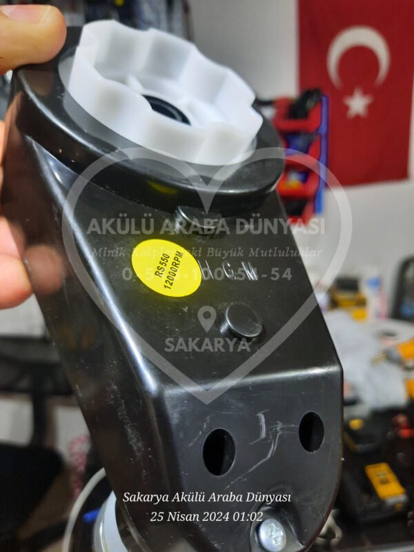 12 Volt 12.000 RPM Redüktörlü Akülü Araba Motoru