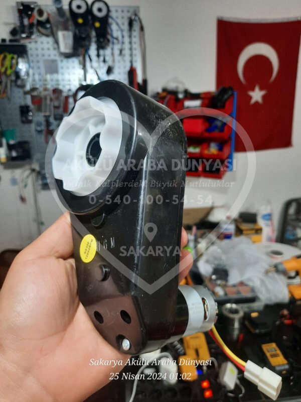 12 Volt 12.000 RPM Redüktörlü Akülü Araba Motoru