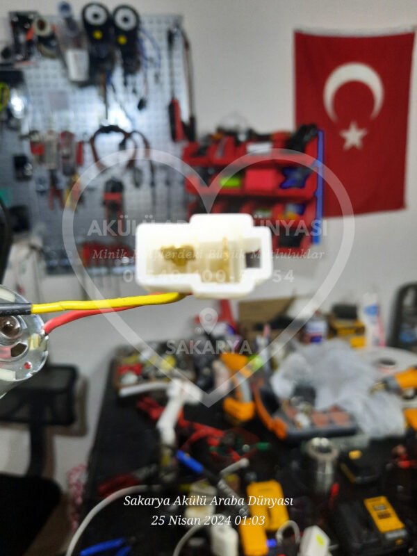 12 Volt 12.000 RPM Redüktörlü Akülü Araba Motoru