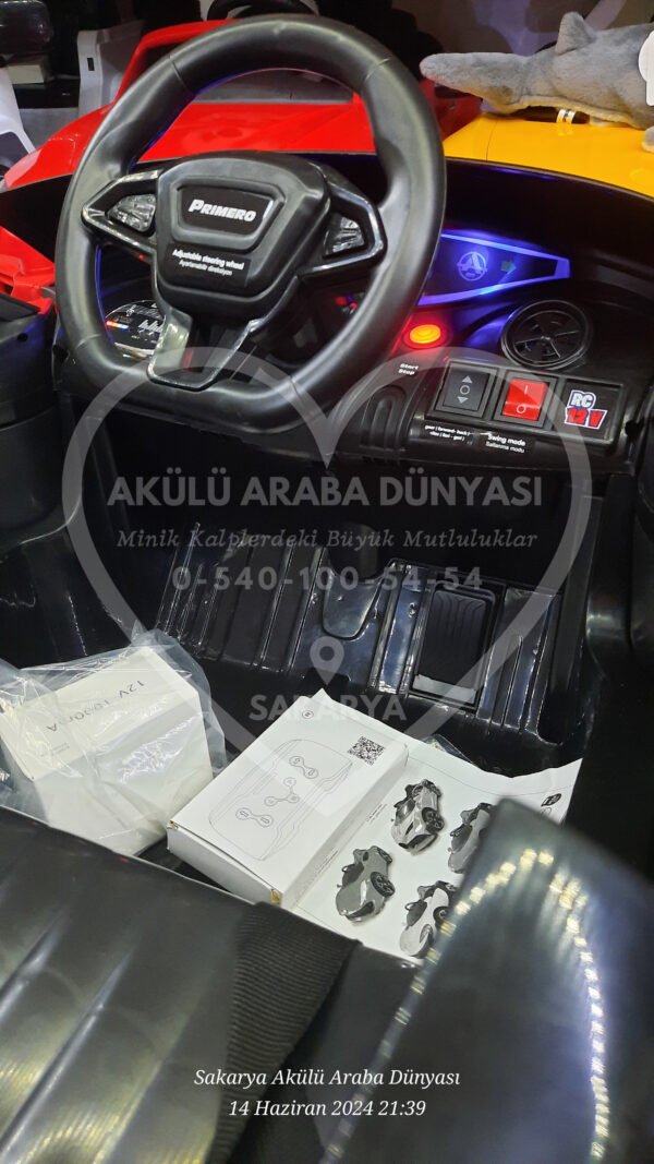 Akar Toys Velocy Primero Quantum 12 Volt Kumandalı Akülü Araba Kırmızı