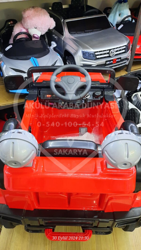 Dolu 8085 Neon Suv Uzaktan Kumandalı 12 V Akülü Araba Jeep - Görsel 12