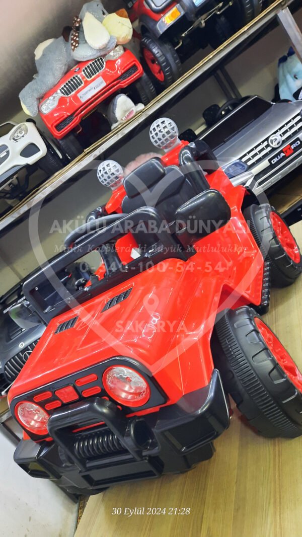 Dolu 8085 Neon Suv Uzaktan Kumandalı 12 V Akülü Araba Jeep - Görsel 7
