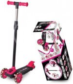 Cool Wheels 3 Tekerlekli Işıklı Twist Pembe Sarı Mavi Scooter - Görsel 2