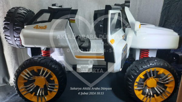 Better XXXL Çift Kişilik Akülü Araba Jip Jeep Telefon Kontrollü Eva Lastik