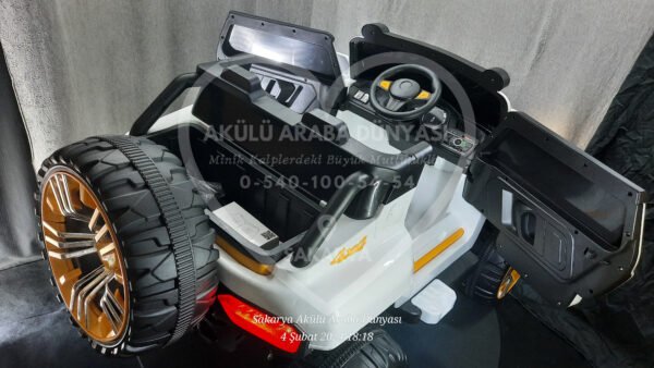 Better XXXL Çift Kişilik Akülü Araba Jip Jeep Telefon Kontrollü Eva Lastik