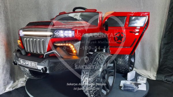 Süper 4x4 12 Volt Eva Teker Akülü Araba Kumandalı
